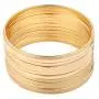 Nicole Miller New York Gold Multibangle Set of 12 Plain Matte Glossy Bangle Bracelets