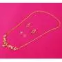 Touchstone Indian Bollywood Fine Craftsmanship Rhinestones Jewelry Necklace Set in Gold Tone for Women