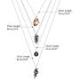 RnBLM JEWELRY Layered Pendant Chain Necklaces for Women Mens Punk Dainty Multilayer Choker Necklaces with Paperclip Lock Cross