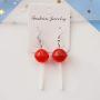 5 Pairs Cute Resin Round Heart-shaped Lollipop Drop Earring Handmade Candy Color Gradient Simulation Food Dangle Earring for Women Girl Funny Cartoon Friendship Jewelry