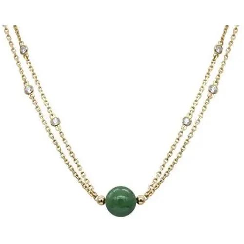 Stellia Coveted Jade Necklace Gold Plated Chain Stellia Coveted Jade Necklace Gold Plated Chain