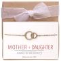 A+O Gifts for Mom, Mother Daughter Gift - Interlocking Circle Necklace OR Bracelet