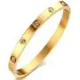 YCSLYW Love Friendship Stainless Steel Bracelet Bracelet Hinge Love Jewelry with Crystal Bracelet Gift Gift for Female Teen Girl