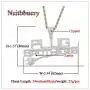 Nsitbbuery Hip Hop Night Club DJ Iced Out Letter Plug Pendant Stainless Steel Chain Necklace Nsitbbuery Hip Hop Night Club DJ Iced Out Letter Plug Pendant Stainless Steel Chain Necklace