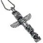 Native American Alaskan Indian Tribal Jewelry Totem Pole Tiki Maori Hawaiian Polynesian African protection amulet Pewter Unisex Boys Mens Pendant Necklace Charm for men w Silver Ball Chain Native American Alaskan Indian Tribal Jewelry Totem Pole Tiki Maori Hawaiian Polynesian African protection amulet Pewter Unisex Boys Mens Pendant Necklace Charm for men w Silver Ball Chain