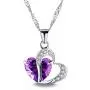 Friendship Sister Best Friend Necklaces Fashion Cute Crystal Jewelry Hippie Open Heart Cool Daughter Love Pendant Drop Necklaces Jewelry for Women TeenGirls Mom Sister Girlfriend Couples