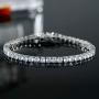 VOLUKA Cubic Zirconia Tennis Bracelet for Women White Gold/Gold/Rose Gold Plated CZ Bracelets for Men Girls 7.5in