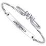 Dainty Cuff Bracelet - Just Dance - Meaningful Engraved Adjustable Bangle Bracelet - Encouragement Gift for Her
