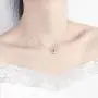 Dainty Teardrop Necklace for Women Girls Sterling Silver Minimalist Simple Tiny Oval Bead Beans Pear-Shaped Pendant Choker BFF Necklace Fashion Adjustable Chain 18'' Jewelry Wedding Birthday Gift