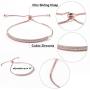 Miss Rabbit Cubic Zirconia Adjustable Bracelet with Prong Setting Crystal CZ Stones and Rhodium, Gold, Rose Gold Plating For Gift And Every Day Wear