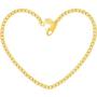 Lifetime Jewelry 2.7mm Open Weave Link Anklet for Women & Girls 24k Real Gold Plated