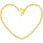 Lifetime Jewelry 2.7mm Open Weave Link Anklet for Women & Girls 24k Real Gold Plated