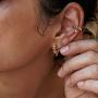 MYEARS Women Gold Huggie Hoop Earrings Bead Ball Spike Star Diamond CZ Sleeper Dangle Drop 14K Gold Filled Tiny Boho Beach Simple Delicate Handmade Hypoallergenic Jewelry Gift