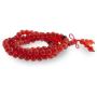 Brown Earth Gemstone Carnelian Red Mala Prayer Bead Long Necklace For Men For Women Stacking Wrap Stretch Bracelet