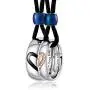 Aienid Couple Necklace Pendant,King Queen Tungsten Steel Pendant Necklace for Wedding