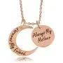 Mothers Day Jewelry Gifts from Son or Daughter Always My Mother Forever My Friend Engraved Crescent Moon Pendant Necklace Mothers Day Jewelry Gifts from Son or Daughter Always My Mother Forever My Friend Engraved Crescent Moon Pendant Necklace