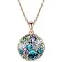 EVEVIC Swarovski Crystals Round Disc Pendant Necklaces for Women Fashion 14K Gold Plated Hypoallergenic Dainty Jewelry EVEVIC Swarovski Crystals Round Disc Pendant Necklaces for Women Fashion 14K Gold Plated Hypoallergenic Dainty Jewelry
