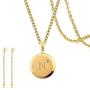 HIXIN A-Z Initial Letters Pendant Necklace Yellow 18K Gold Plated Dainty Capital Letter Alphabet Name Necklace Personalized Charms Choker Chain Necklace Jewelry Gift