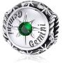 BAMOER Zodiac Star Sign 925 Sterling Silver Birthstone Charm for Charm Bracelets 12 Constellations Charms Bead Fits Pandora Bracelet and Necklace