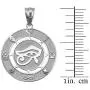 LA BLINGZ Sterling Silver Eye of Horus Good Luck Amulet Necklace