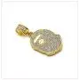 Nsitbbuery Hip Hop Plated 18K Gold Iced Out Ape Head Tag Pendant Chain Necklace Nsitbbuery Hip Hop Plated 18K Gold Iced Out Ape Head Tag Pendant Chain Necklace