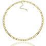 JIBSA 18K Gold Plated Choker Layered Thin Dainty Chain Necklace 14'' 16'' 18'' Long for Women Teen Girls Fashion Jewelry