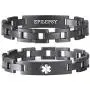 linnalove The Military Style Medical Bracelet Jewelry for Men and Women with Engraving Alert Identity Medical Conditions linnalove The Military Style Medical Bracelet Jewelry for Men and Women with Engraving Alert Identity Medical Conditions