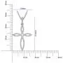 10K White Gold Diamond Cross Pendant with Sterling Silver Chain Necklace (1/4 cttw, I-J Color, I2-I3 Clarity), 18'' 10K White Gold Diamond Cross Pendant with Sterling Silver Chain Necklace (1/4 cttw, I-J Color, I2-I3 Clarity), 18''