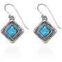 SHABLOOL Earring Sterling Silver 925 With Light Blue Cabochon Opal Gemstone Timeless Elegance Earrings Birthday Handmade Jewelry An Essential Gift For Her Woman Mothers Day Beautiful Fine Detailing