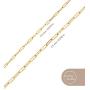 Jewelry Atelier Gold Chain Necklace Collection - 14K Solid Yellow Gold Filled Paper Clip Link Chain Necklaces for Women and Men with Different Sizes (2.0mm, 2.5mm)