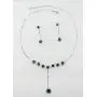 Faship Gorgeous Rhinestone Crystal Dangle Floral Necklace Earrings Set Faship Gorgeous Rhinestone Crystal Dangle Floral Necklace Earrings Set