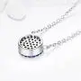 Kaletine Round Evil Eye Pendant Necklace Sterling Silver 925 Created Cubic Zirconia CZ Cable Chain 16''+2'' Extender Kaletine Round Evil Eye Pendant Necklace Sterling Silver 925 Created Cubic Zirconia CZ Cable Chain 16''+2'' Extender