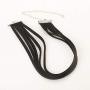 TseanYi Punk Suede Choker Necklace Black Layering Leather Necklace Choker Gothic Sexy Collar Necklaces Jewelry for Women and Girls