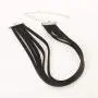 TseanYi Punk Suede Choker Necklace Black Layering Leather Necklace Choker Gothic Sexy Collar Necklaces Jewelry for Women and Girls