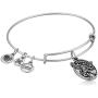 Alex and Ani Divine Guides Expandable Bangle Bracelet for Women, Archangel Michael Engraved Charm, 2 to 3.5 in