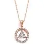 Mariell 14K Rose Gold Plated AA Recovery Necklace CZ Unity Pendant - Great Jewelry Gift for Sober Women Mariell 14K Rose Gold Plated AA Recovery Necklace CZ Unity Pendant - Great Jewelry Gift for Sober Women