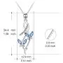 AOBOCO 925 Sterling Silver Butterfly Series Necklace, Fine Jewelry Gifts for Mothers Day AOBOCO 925 Sterling Silver Butterfly Series Necklace, Fine Jewelry Gifts for Mothers Day