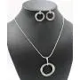 Multi Ring - Cubic Zirconia (CZ) beautiful Pendant Necklace & Earrings Jewelry Set for Women Multi Ring - Cubic Zirconia (CZ) beautiful Pendant Necklace & Earrings Jewelry Set for Women