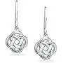 River Island Sterling Silver Love Knot Dangle Leverback Earrings For Women River Island Sterling Silver Love Knot Dangle Leverback Earrings For Women