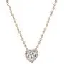 PAVOI 14K Gold Plated Post Faux Diamond Round Solitaire Pendant Halo Necklace | Gold Necklace for Women | Slider Adjustable