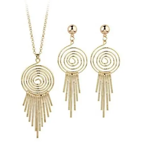 Elegant Tassel Rhinestone Dangle Hoop Earrings Necklace Golden circle Shape Tassel Dangle Earrings Necklace Set for Women Girls Friendship Anniversary Valentines Day Exquisite Jewelry Set Elegant Tassel Rhinestone Dangle Hoop Earrings Necklace Golden circle Shape Tassel Dangle Earrings Necklace Set for Women Girls Friendship Anniversary Valentines Day Exquisite Jewelry Set