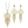 Elegant Tassel Rhinestone Dangle Hoop Earrings Necklace Golden circle Shape Tassel Dangle Earrings Necklace Set for Women Girls Friendship Anniversary Valentines Day Exquisite Jewelry Set Elegant Tassel Rhinestone Dangle Hoop Earrings Necklace Golden circle Shape Tassel Dangle Earrings Necklace Set for Women Girls Friendship Anniversary Valentines Day Exquisite Jewelry Set