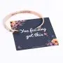 Bracelets for Women Girls Personalized Gifts, Quote Mantra Bracelet Funny Inspirational Jewelry Gifts for Best Friend, Mom, Daughter, Son, Sister, Niece Birthday Mothers Day Present Come Gift Box