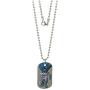 DC Comics Batman Jewelry for Men and Boys, Stainless Steel Illustrated Dog Tag Pendant, 16'' Ball Chain