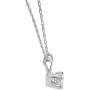 1/2ct Round Diamond Solitaire Pendant 14K White Gold Brilliant Cut IGI Certified