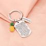 WSNANG IVF Pineapple Gift This IVF Journey is Yours Keychain IVF Infertility Warrior Jewelry IVF Encouragement Gift for Infertility Mom