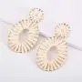 BaubleStar Raffia Tassel Hoop Drop Earrings Handmade Fashion Statement Jewelry for Women Girls BaubleStar Raffia Tassel Hoop Drop Earrings Handmade Fashion Statement Jewelry for Women Girls