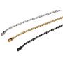 SINLEO Titanium Stainless Steel Small Beads Ball Chain Necklace for Men Women 18-38 Inches Silver Black Gold