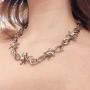 Eyraevor Men Women Gothic Choker Necklace Punk Rock Hip Hop Necklace Chain