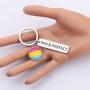 CENWA Pansexual Pride Gift Pensexual Flag Charm Keychain Gift Pan & Perfect Keychain Pansexual Jewelry Gift